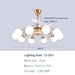 Nordic Living Room Fan Lamp Frequency Conversion Restaurant Ceiling Invisible Light Luxury Cystal