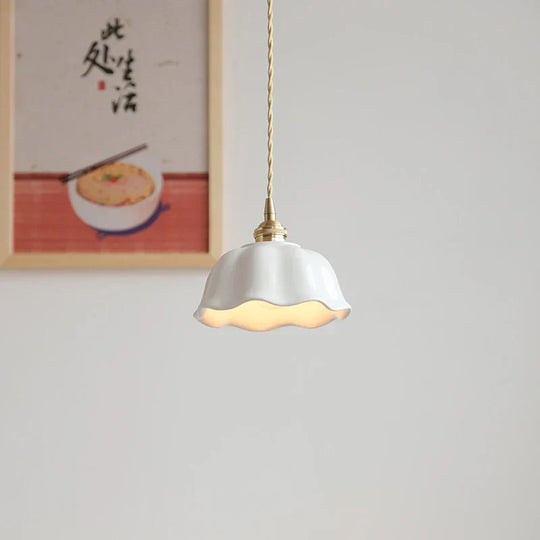 Nordic Led Ceramic Pendant Lights - Stylish Lighting For Living Room Bedroom Kitchen And Cafe