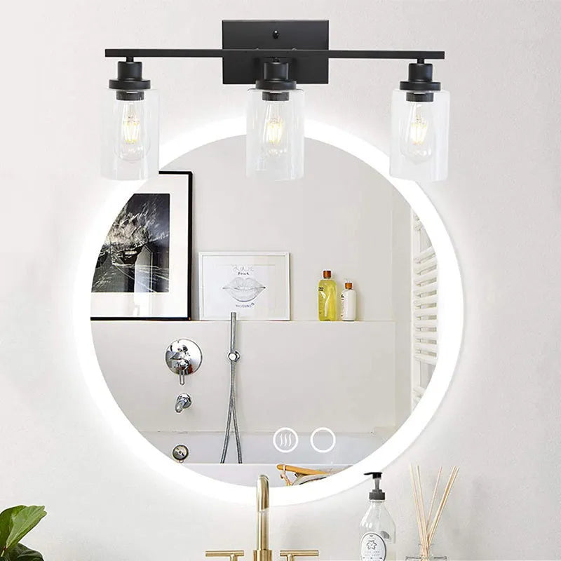 Vintage Black Metal Bathroom Wall Light - Modern E26 Sconce For Indoor Aisle Hallway Living Room