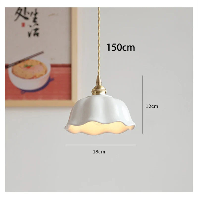 Nordic Led Ceramic Pendant Lights - Stylish Lighting For Living Room Bedroom Kitchen And Cafe