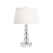 Luxury Crystal Table Lamp With Fabric Lampshade - Elegant Lighting For Living Room And Bedroom