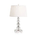 Luxury Crystal Table Lamp With Fabric Lampshade - Elegant Lighting For Living Room And Bedroom