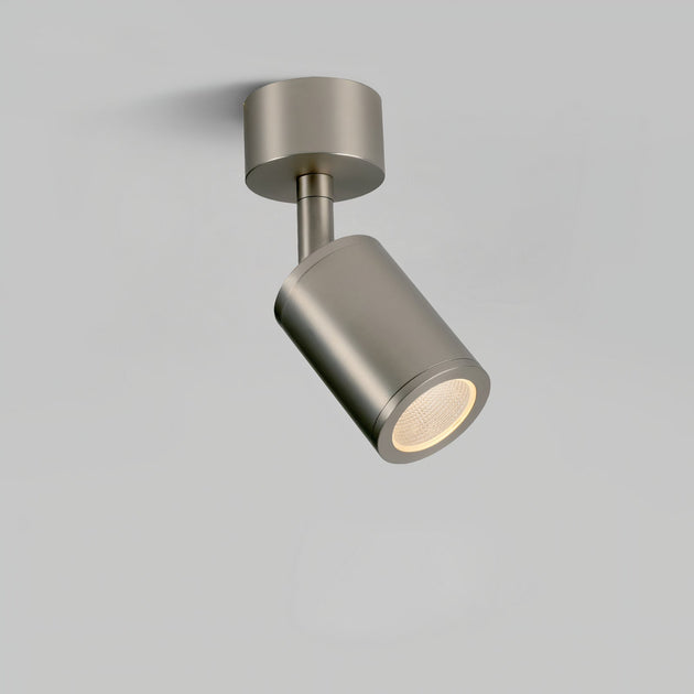 Ella’s Led Ceiling Spotlight In Nickel - 7W Cri97 With Flicker - Free Design And Rotational Accent