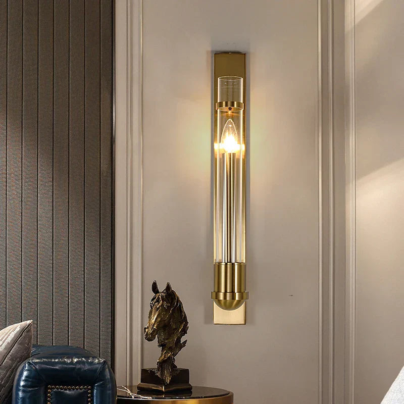 Elegant Modern American Style Wall Lamp - Golden Luminaire Perfect For Creating A Home Atmosphere