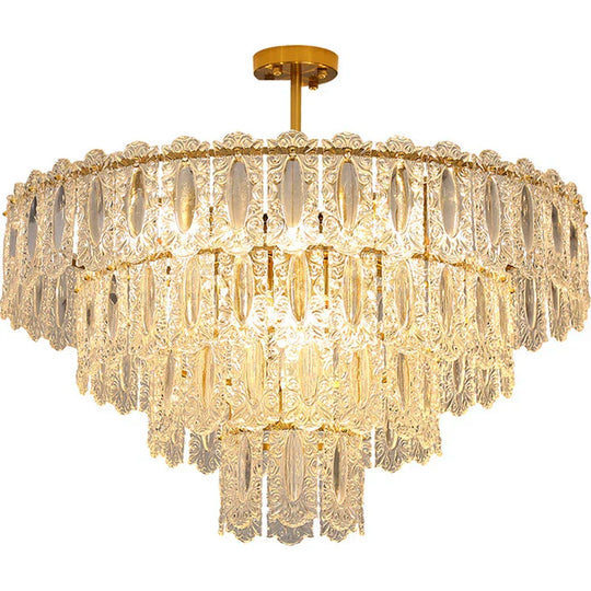 Elegant Post - Modern Glass Chandelier - A Personality Creative High - End Addition For Living