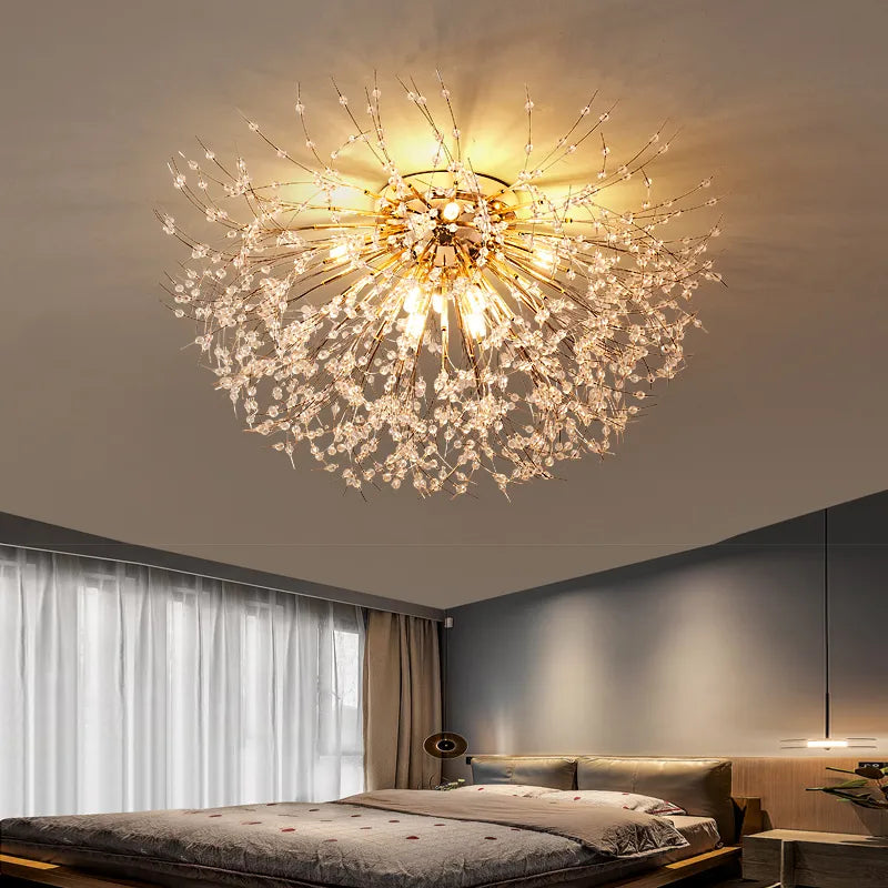 Nordic Modern Led Chandelier - Stylish Firefly Lighting For Living Dining And Bedroom Ceiling Light