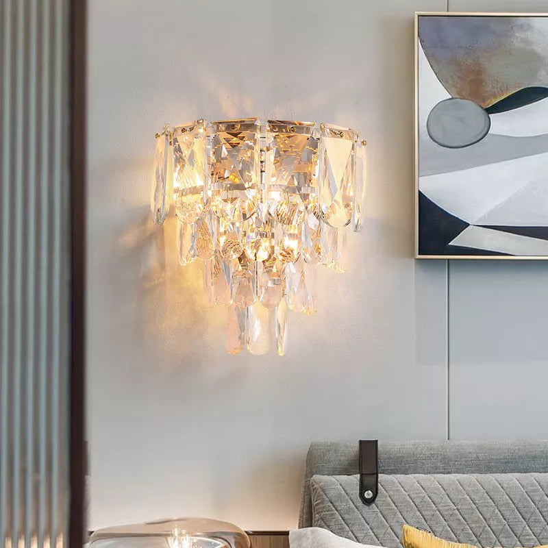 Luisa’s Light Luxury Crystal Wall Lamp - Elevate Your Living Spaces With Modern Elegance Wall Lamp