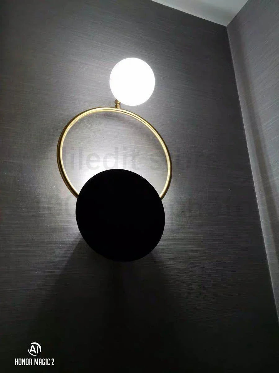 Hot Sale Modern Led Wall Lamp - Nordic Glass Ball Sconce Lighting Fixture For Bedside Bedroom