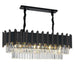 Elegant Black Crystal Chandelier - A Postmodern Light Luxury Addition For Modern Living Rooms And