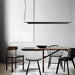 Artistic Led Linear Pendant Lamp - Ideal For Dining Tables Kitchens And Bars Lights