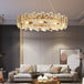 Modern Lustre Crystal Led Pendant Lights - Elegant Illumination For Living Dining And Bedroom