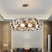 Post - Modern Crystal Wrought Iron Chandelier - Elegance For Dining Rooms Creative Living And