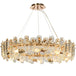 Modern Lustre Crystal Led Pendant Lights - Elegant Illumination For Living Dining And Bedroom