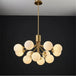 Luxury Gold Nordic Glass Ball Chandelier - Led Magic Bean Apiales Chandeliers For Bedrooms Kitchens