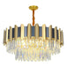 Led Modern Stainless Steel Crystal Chandeliers - Elegant Home Lighting For Foyers And Entrances