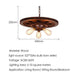 Loft Retro Industrial Iron Chandelier Pendant Lamp - Personality Fixture For Hotel Restaurant Bar