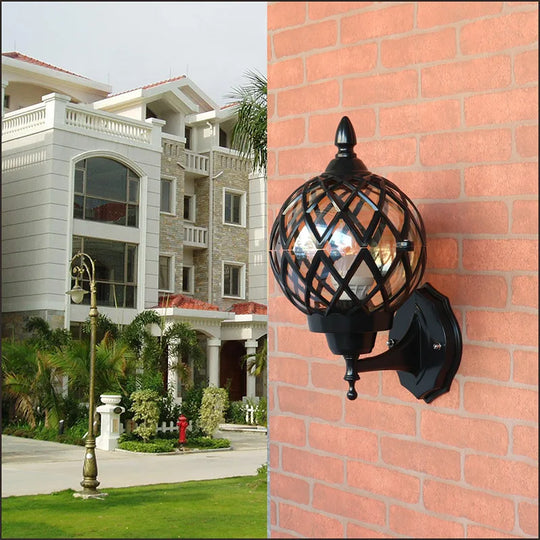 Outdoor Wall Lamp - Retro Design Waterproof Ideal For Balconies Gardens Villas And Exterior Decor