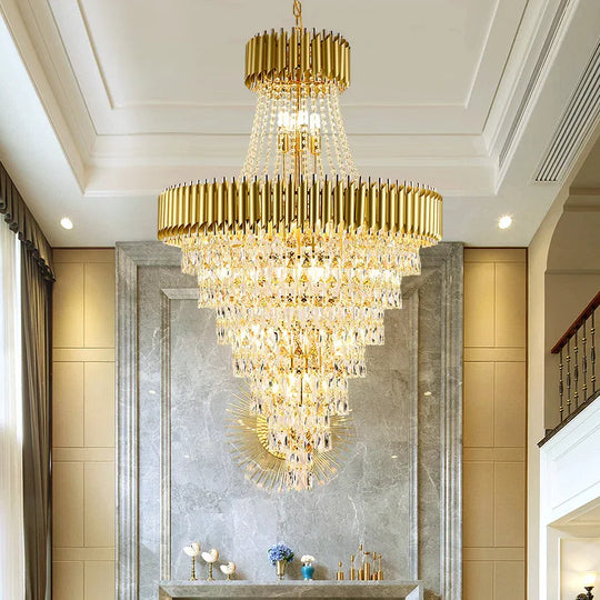 Luxury Modern Chandelier For Living Room - Elegant Gold Decor Staircases Hallways And Spirited