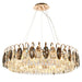 New Modern Crystal Chandelier - Luxurious Home Decor Lighting In Round Gold Design With Led