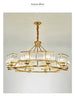 Zoe’s K9 Crystal Modern Glass Chandelier - Copper Luxury Hanging Lamp Chandelier