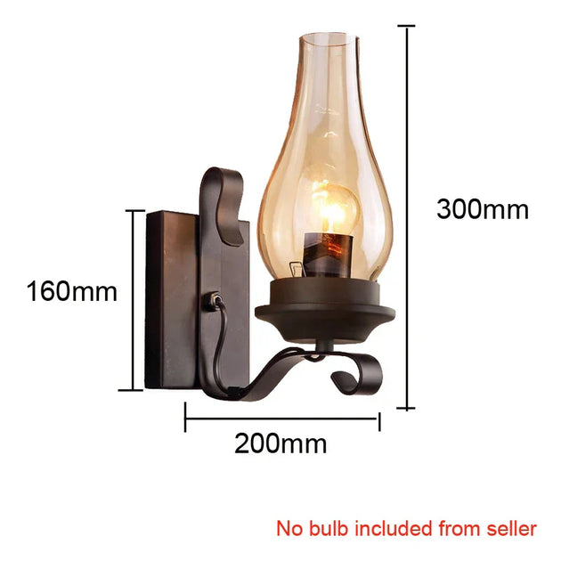 Vintage Industrial Iron Wall Lamp - Creative Design For Restaurants Corridors Bedrooms And More