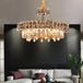 Contemporary Led Crystal Chandelier - Illuminate Your Living Room With Elegant Round And Rectangle