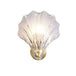 Madison - Fancy Modern Glass Shell Lampshade Indoor Bathroom Waterproof Next Wall Lamp Led Brass