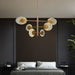 Nordic Post - Modern Light Luxury Glass Art Chandelier - Personalized Elegance For Duplex Buildings