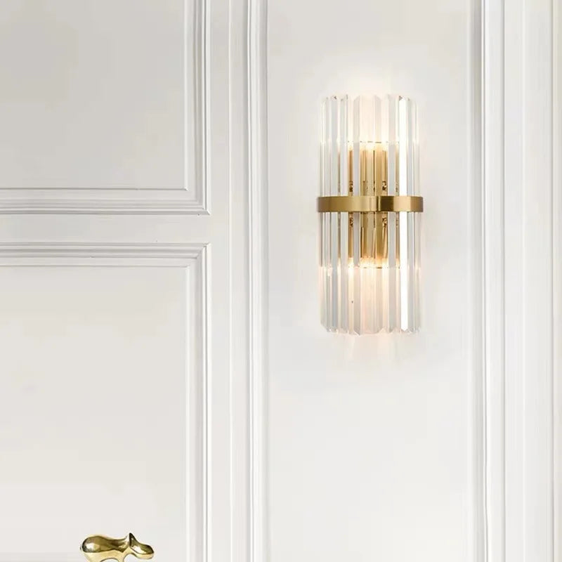 Modern Wall Sconce Lights - Crystal Bedside Dining Living Room Aisle Corridor Stair Lighting For