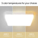 Modern Led Panel Light For Indoor Spaces - Versatile Round & Square Ceiling Lamp Fixture Ceiling