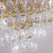 Elegant French Pastoral Golden Crystal Chandelier - Perfect For Living Rooms Dining Bedrooms And