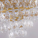 Elegant French Pastoral Golden Crystal Chandelier - Perfect For Living Rooms Dining Bedrooms And