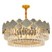 Postmodern Light Stainless Steel Crystal Chandelier - Starry Sky Illumination For Living Dining And