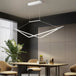 Contemporary Rc + Dimmable Chandelier - Perfect For Living Rooms Dining And Kitchens In Black White