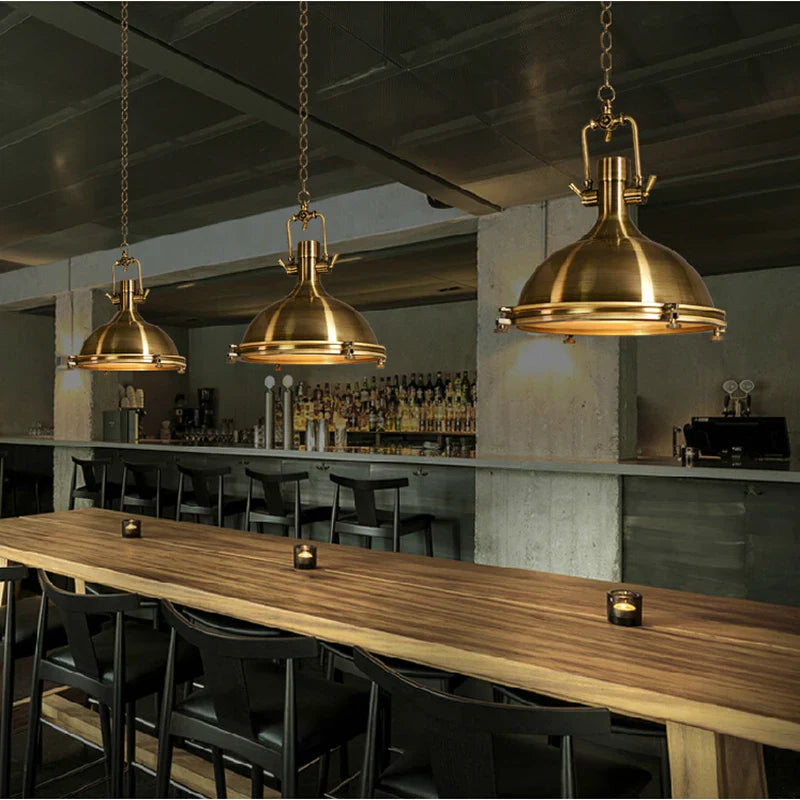 Nora’s Retro Industrial Metal Pendant Light Lights