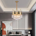 Elegant French Pastoral Golden Crystal Chandelier - Perfect For Living Rooms Dining Bedrooms And