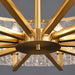 New Modern Glass Chandelier - Luxury Round Design With Creative Gold Accents For Stylish Home