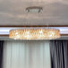 New Light Luxury K9 Crystal Chandelier - Chrome Elegance For Living Dining And Bedrooms Chandelier