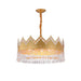 Elegant French Pastoral Golden Crystal Chandelier - Perfect For Living Rooms Dining Bedrooms And