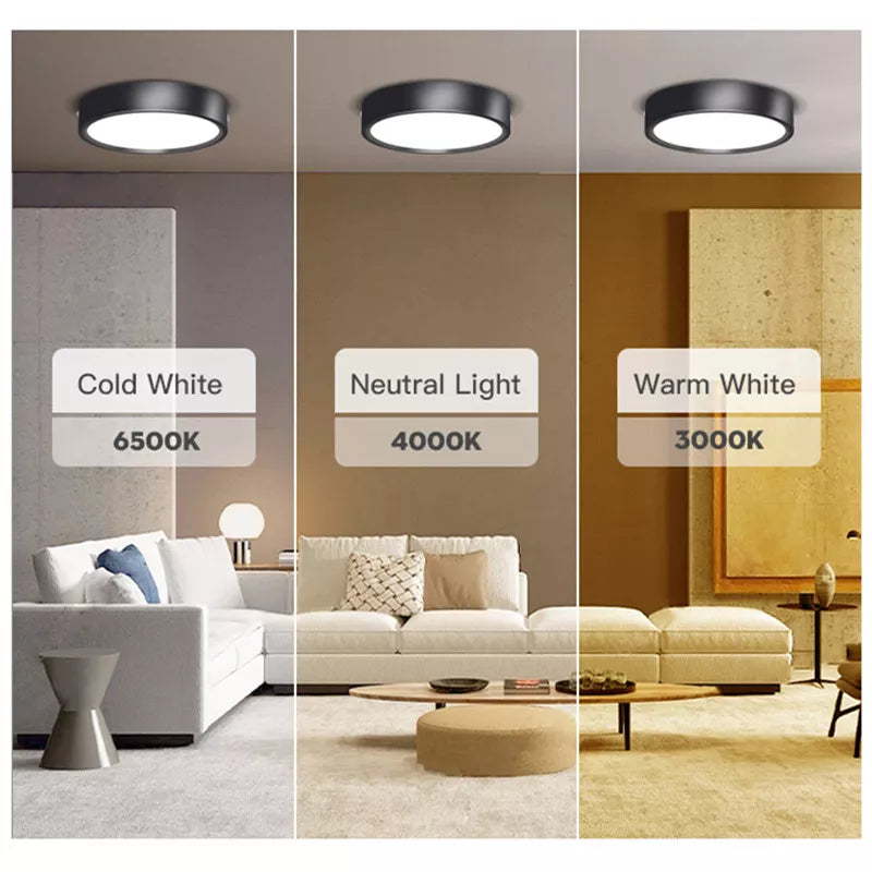 Ultra - Thin Led Spot Light Ceiling - Surface Mounted Lamp (10W 15W 25W) For Stylish Living Room