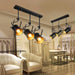 Vintage Loft Industrial Pendant Light - American Style Spotlight Led Lamp For Restaurant Cafe And