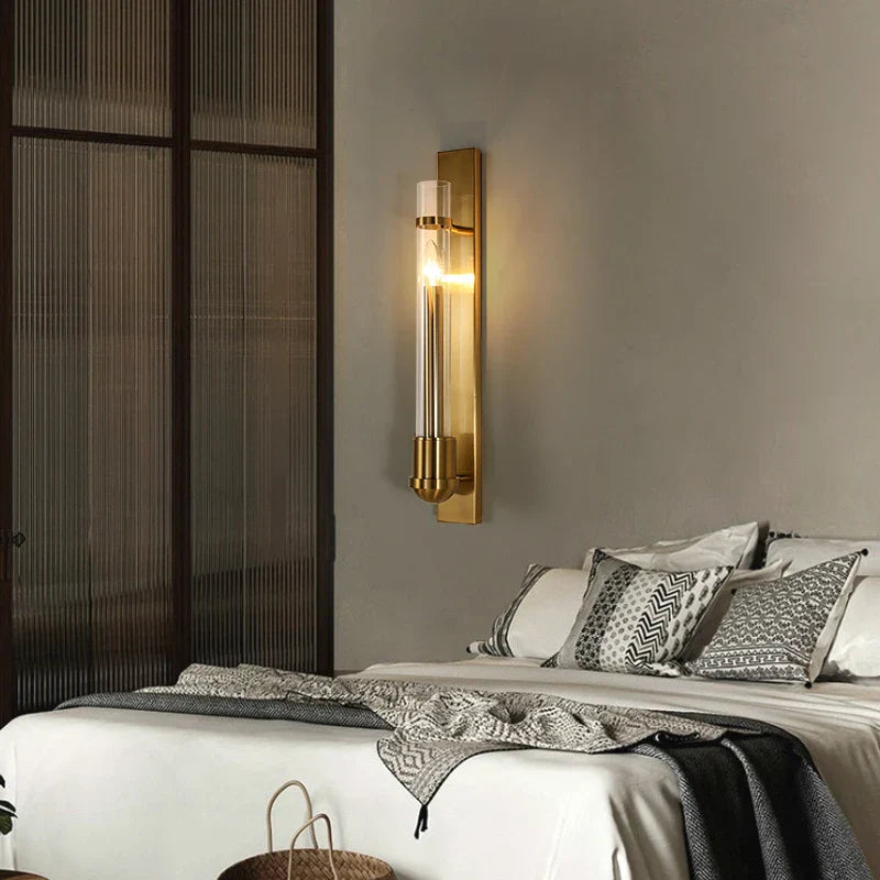 Elegant Modern American Style Wall Lamp - Golden Luminaire Perfect For Creating A Home Atmosphere