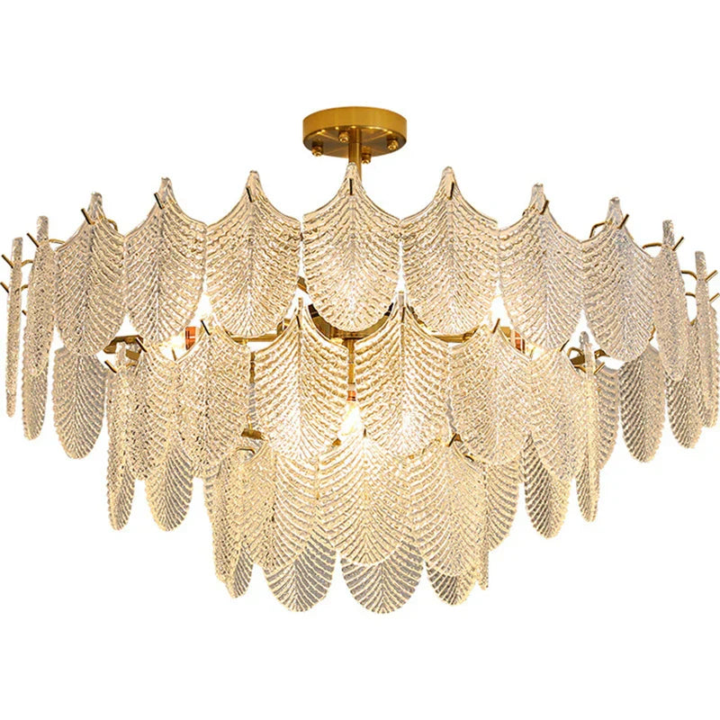 Postmodern Glass Chandelier - Elegant Lighting For Living Rooms Bedrooms Dining And Model Spaces