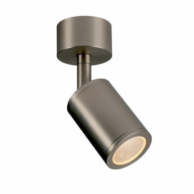 Ella’s Led Ceiling Spotlight In Nickel - 7W Cri97 With Flicker - Free Design And Rotational