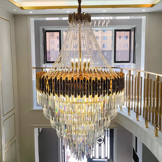 Modern Nordic Crystal Pendant Lights - Light Luxury Elegance For Villas Hotels And Double Staircase