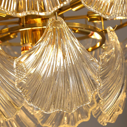 Timeless Postmodern Light Luxury Chandelier - Retro Wrought Iron And Crystal Design Perfect For