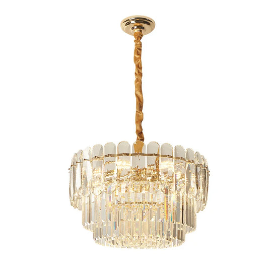 Modern Crystal Led Pendant Lights - Gold Elegance For Living Rooms Kitchens Dining And Bedrooms In