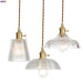 Nordic Glass Pendant Light - Elegant Copper Fixture For Dining And Living Spaces Lights