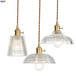 Nordic Glass Pendant Light - Elegant Copper Fixture For Dining And Living Spaces Lights