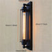 Vintage Black Rustic Wall Light With Edison Filament Bulb - Perfect For Stair Kitchen And Sconce